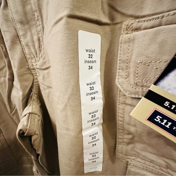511 Tactical Series Men’s 32x34 Cargo Canvas Recreation Multi Pocket Pants NWT - Picture 3 of 16